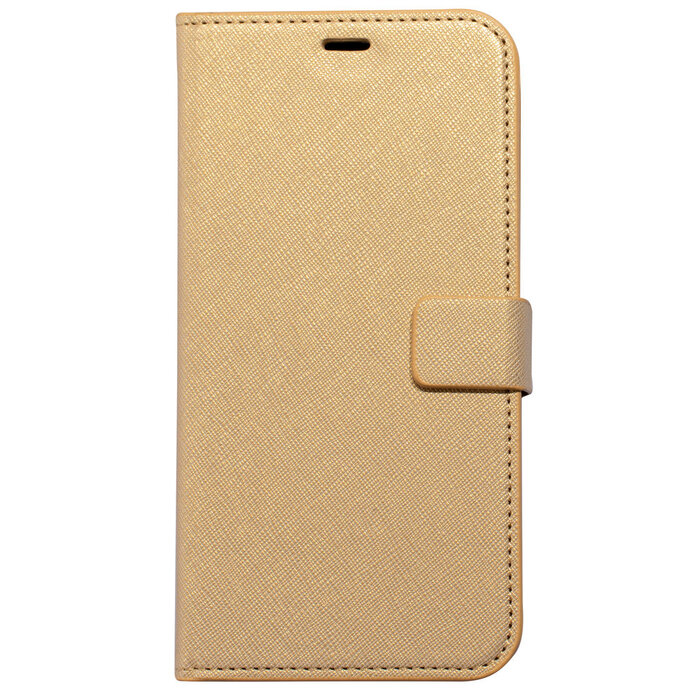 Mobiparts Mobiparts Saffiano Wallet Case voor Apple iPhone XS Max - Goud