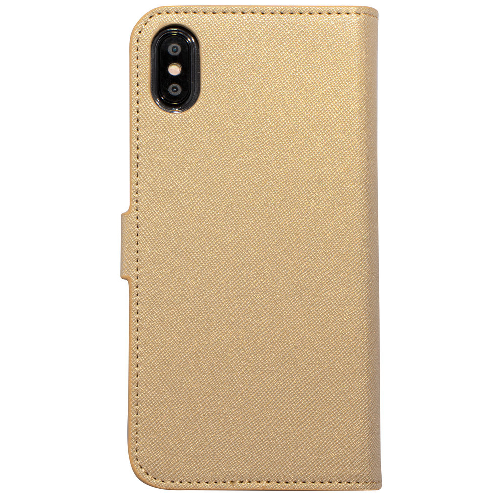 Mobiparts Mobiparts Saffiano Wallet Case Apple iPhone XS Max Gold