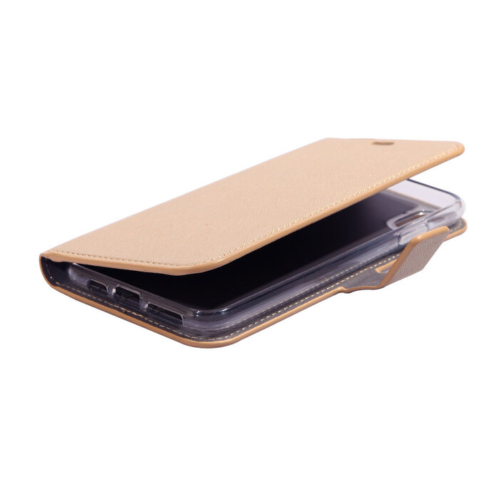 Mobiparts Mobiparts Saffiano Wallet Case voor Apple iPhone XS Max - Goud