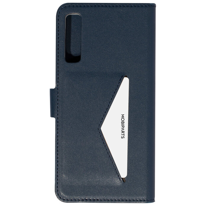 Mobiparts Mobiparts Classic Wallet Case voor Samsung Galaxy A7 (2018) - Hoesje met Pasjeshouder - Blauw