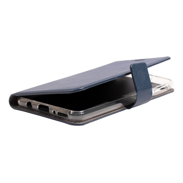 Mobiparts Mobiparts Classic Wallet Case voor Samsung Galaxy A7 (2018) - Hoesje met Pasjeshouder - Blauw