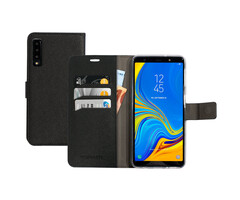 Mobiparts Mobiparts Saffiano Wallet Case voor Samsung Galaxy A7 (2018) - Zwart