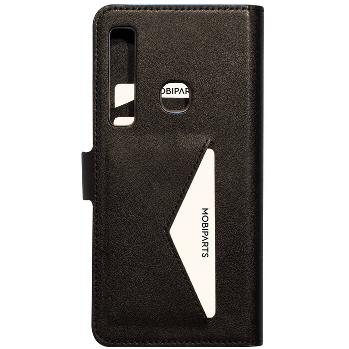 Mobiparts Mobiparts Classic Wallet Case voor Samsung Galaxy A9 (2018) - Zwart - Met pasjeshouder en standaard