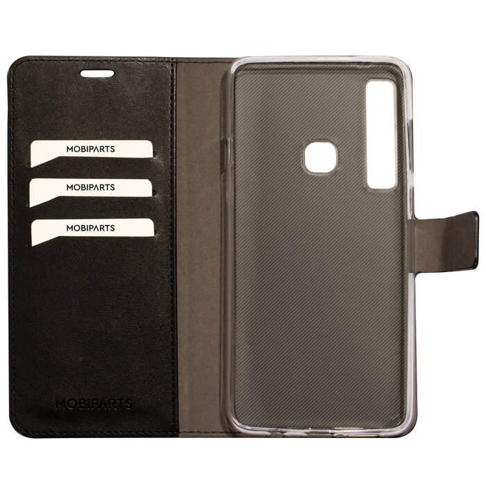 Mobiparts Mobiparts Classic Wallet Case voor Samsung Galaxy A9 (2018) - Zwart - Met pasjeshouder en standaard