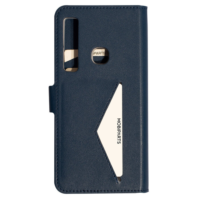 Mobiparts Mobiparts Classic Wallet Case voor Samsung Galaxy A9 (2018) - Hoesje met Pasjeshouder - Blauw