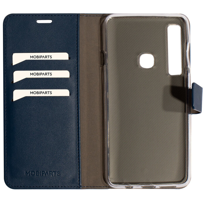 Mobiparts Mobiparts Classic Wallet Case voor Samsung Galaxy A9 (2018) - Hoesje met Pasjeshouder - Blauw