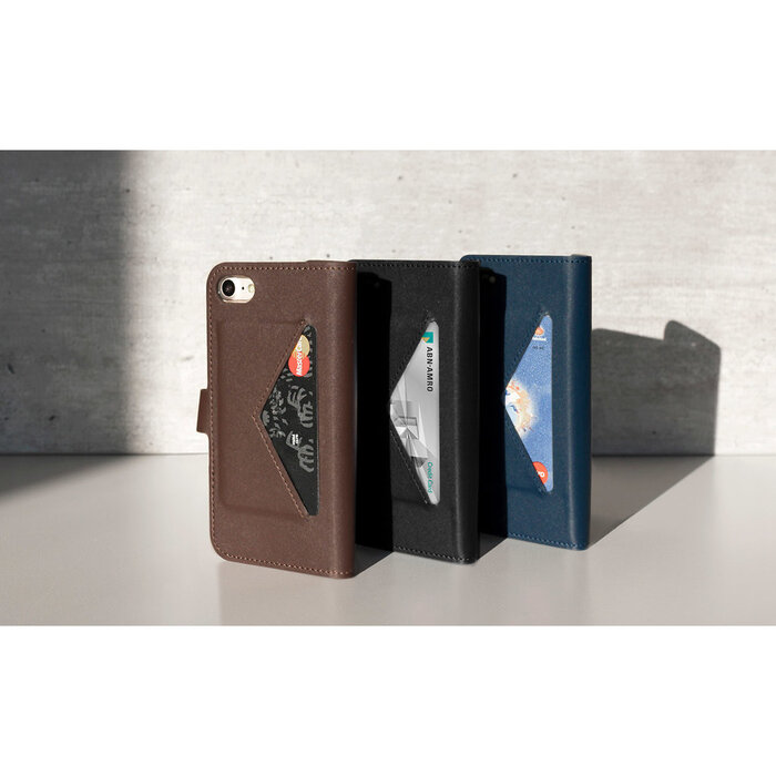 Mobiparts Mobiparts Classic Wallet Case voor Samsung Galaxy A9 (2018) - Hoesje met Pasjeshouder - Blauw