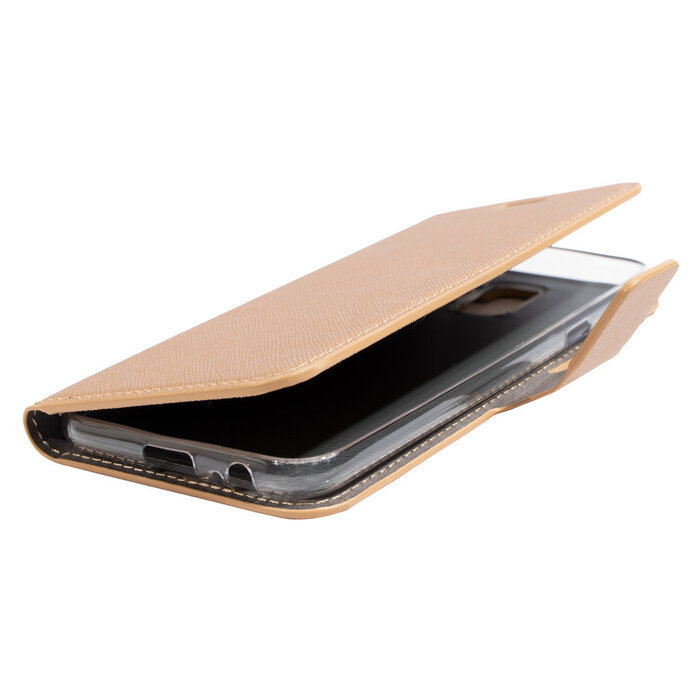 Mobiparts Mobiparts Saffiano Wallet Case voor Samsung Galaxy A6 (2018) - Book Case met Pasjeshouder - Koper
