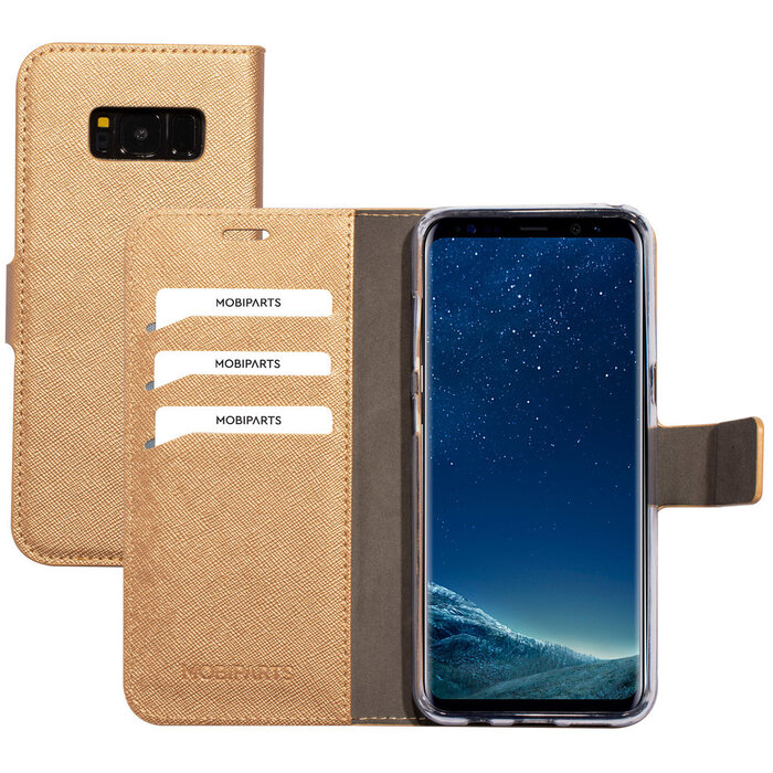 Mobiparts Mobiparts Saffiano Wallet Case voor Samsung Galaxy S8 - Koper - Portemonnee Hoesje