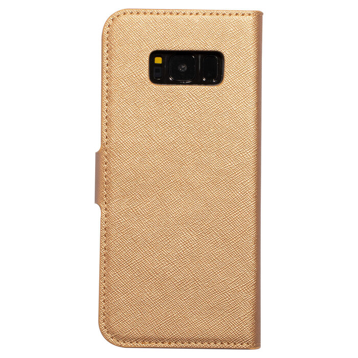Mobiparts Mobiparts Saffiano Wallet Case voor Samsung Galaxy S8 - Koper - Portemonnee Hoesje
