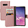 Mobiparts Saffiano Wallet Case voor Samsung Galaxy S10e - Roze - Portemonnee Hoesje