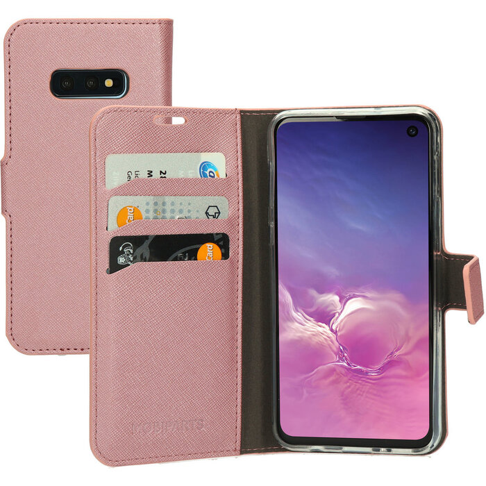 Mobiparts Mobiparts Saffiano Wallet Case voor Samsung Galaxy S10e - Roze - Portemonnee Hoesje