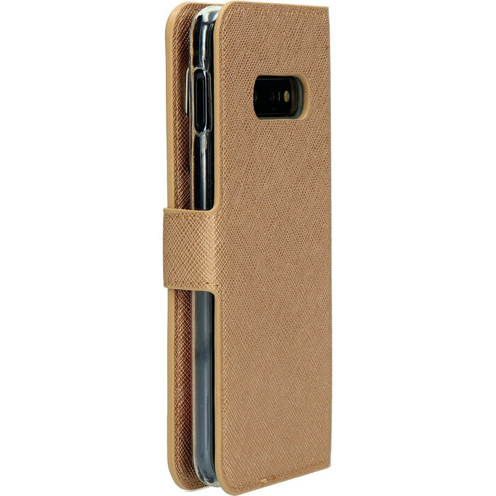 Mobiparts Mobiparts Saffiano Wallet Case voor Samsung Galaxy S10e - Portemonnee Hoesje - Koper