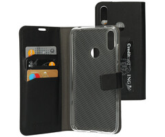 Mobiparts Mobiparts Classic Wallet Case voor Huawei Y7 (2019) - Zwart