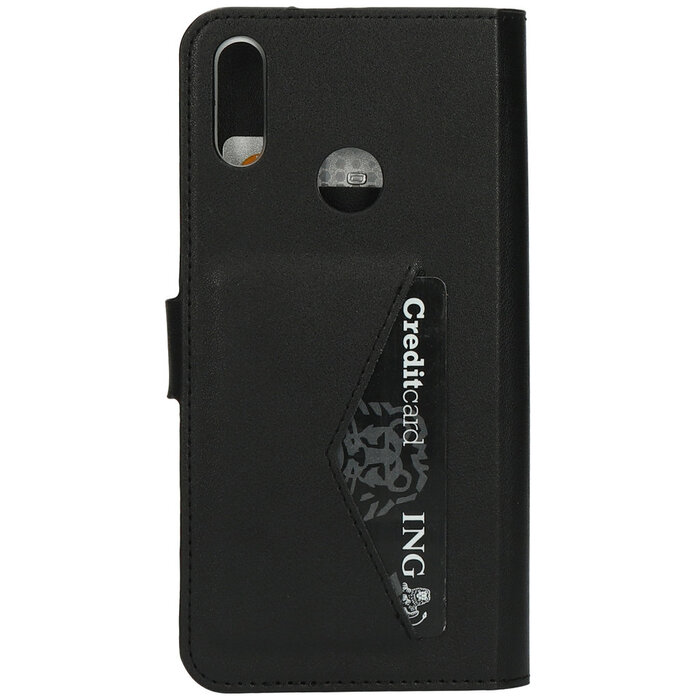 Mobiparts Mobiparts Classic Wallet Case voor Huawei Y7 (2019) - Portemonnee Hoesje Zwart