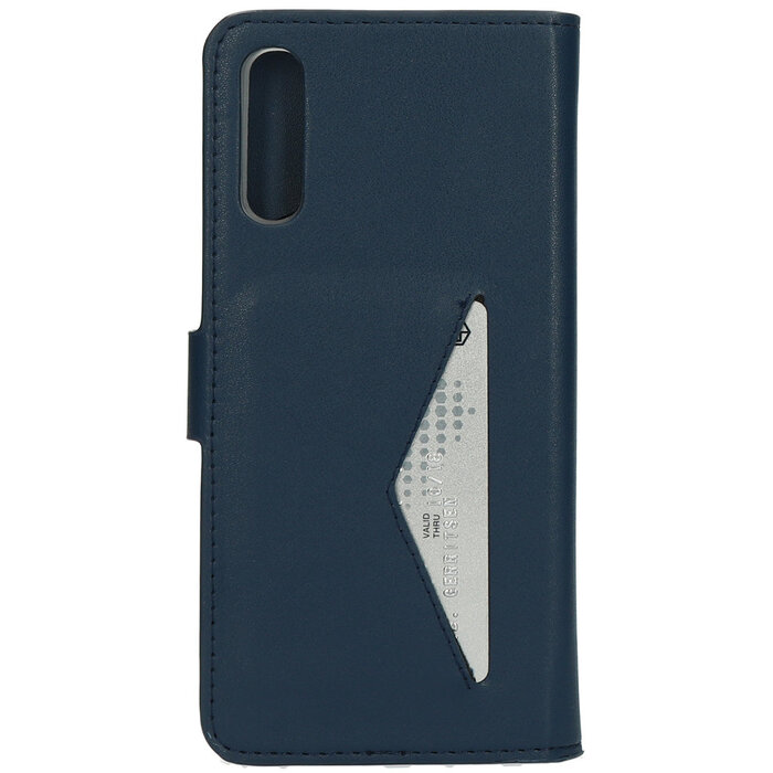 Mobiparts Mobiparts Classic Wallet Case voor Samsung Galaxy A70 - Blauw - Portemonneehoes met pasjeshouder