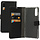 Mobiparts Saffiano Wallet Case voor Samsung Galaxy A70 - Zwart - Bookcase met pasjeshouder