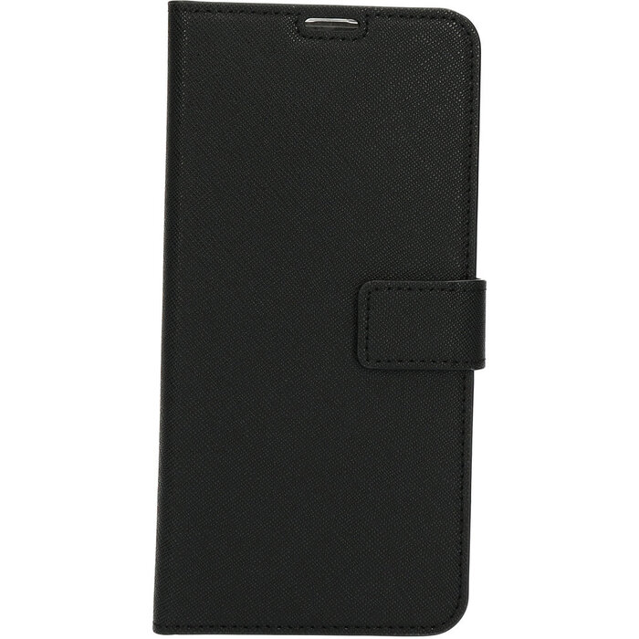 Mobiparts Mobiparts Saffiano Wallet Case voor Samsung Galaxy A70 - Zwart - Bookcase met pasjeshouder