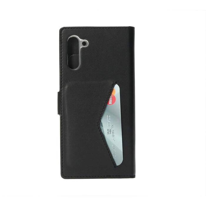 Mobiparts Mobiparts Classic Wallet Case voor Samsung Galaxy Note 10 - Zwart Kunstleer - Met Kaarthouder