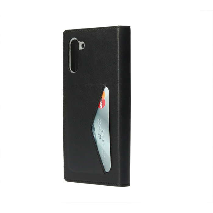 Mobiparts Mobiparts Classic Wallet Case voor Samsung Galaxy Note 10 - Zwart Kunstleer - Met Kaarthouder