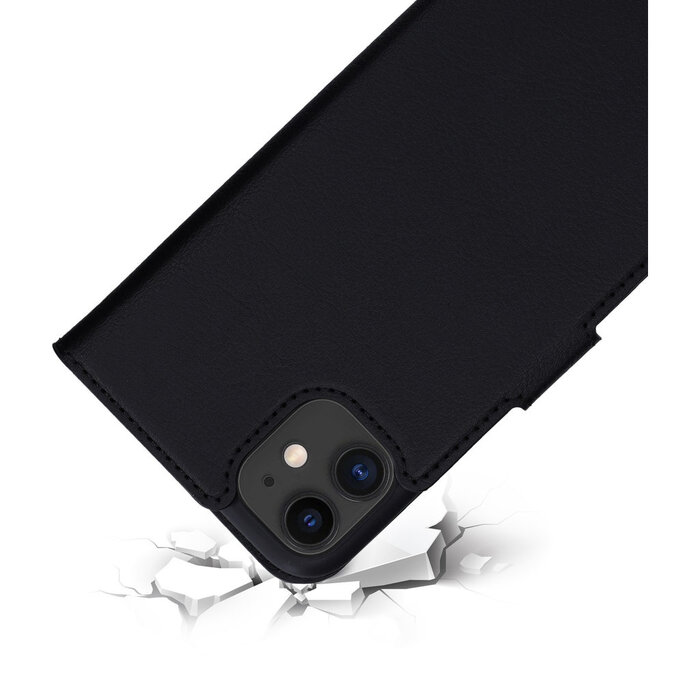 Mobiparts Mobiparts Classic Wallet Case voor iPhone 11 - Zwart - Book Cover met Pasjeshouder