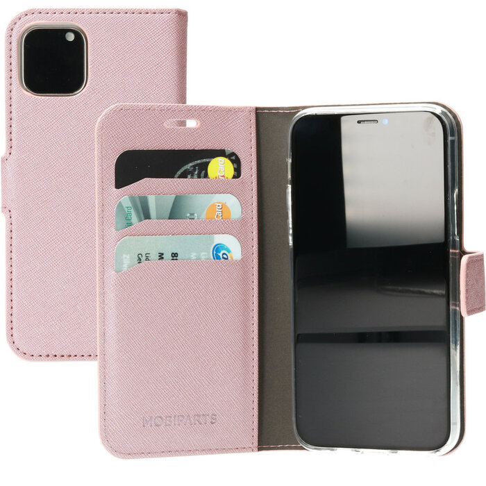 Mobiparts Mobiparts Saffiano Wallet Case voor Apple iPhone 11 Pro - Roze
