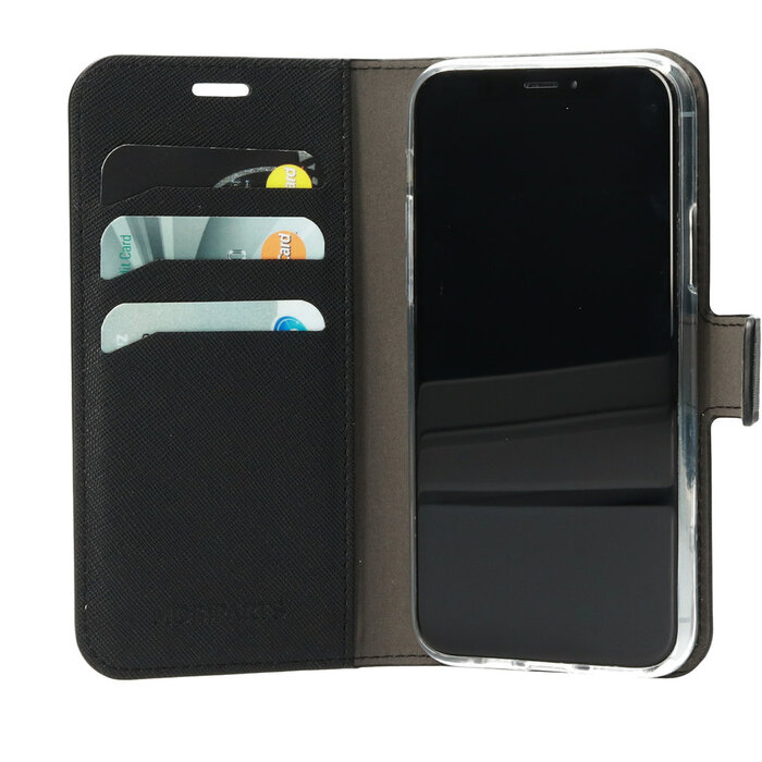 Mobiparts Mobiparts Saffiano Wallet Case voor iPhone 11 Pro - Hoesje met Kaartvakken - Zwart