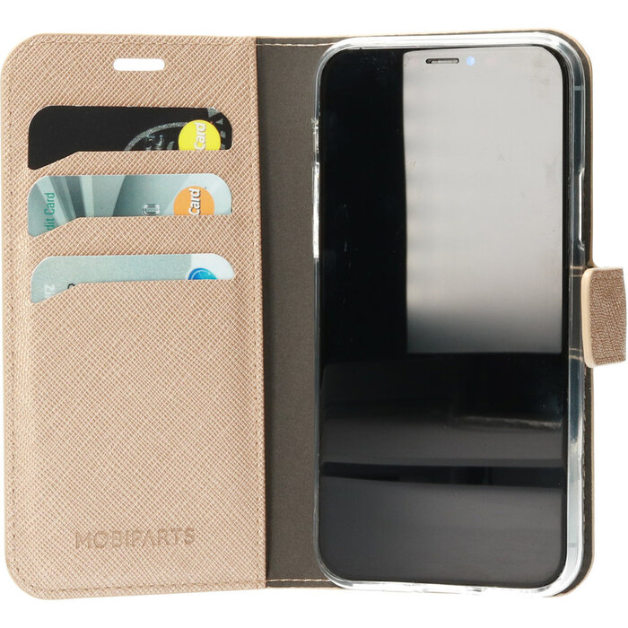 Mobiparts Mobiparts Saffiano Wallet Case voor Apple iPhone 11 Pro - Koper - Bookcase met pashouder