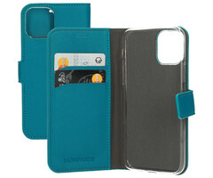 Mobiparts Mobiparts Saffiano Wallet Case voor iPhone 11 Pro - Turquoise