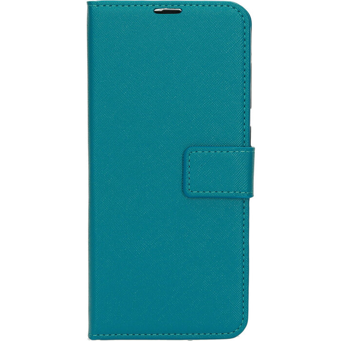 Mobiparts Mobiparts Saffiano Wallet Case voor Samsung Galaxy A70 - Hoesje met pasjeshouder - Turquoise