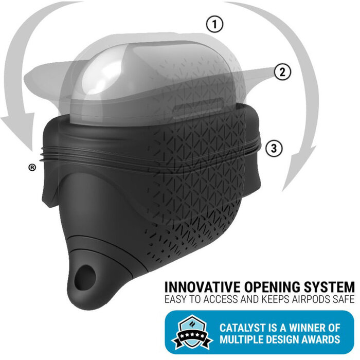 Catalyst Catalyst Vibe Case voor Apple AirPods 3 - Stealth Black - Val- en waterbestendig