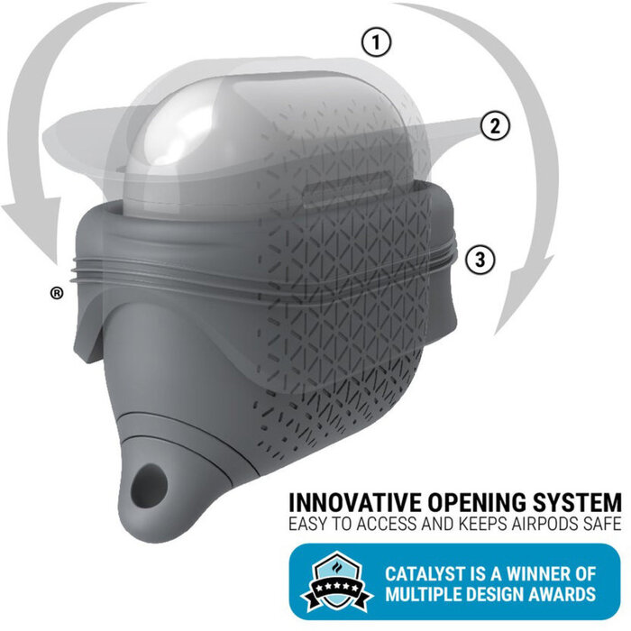 Catalyst Catalyst Vibe Case voor Apple AirPods 3 - Battleship Gray (IP67)