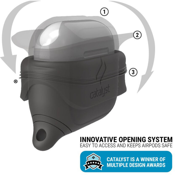 Catalyst Catalyst Influence Case voor Apple AirPods 3 - Space Gray - Valbestendig