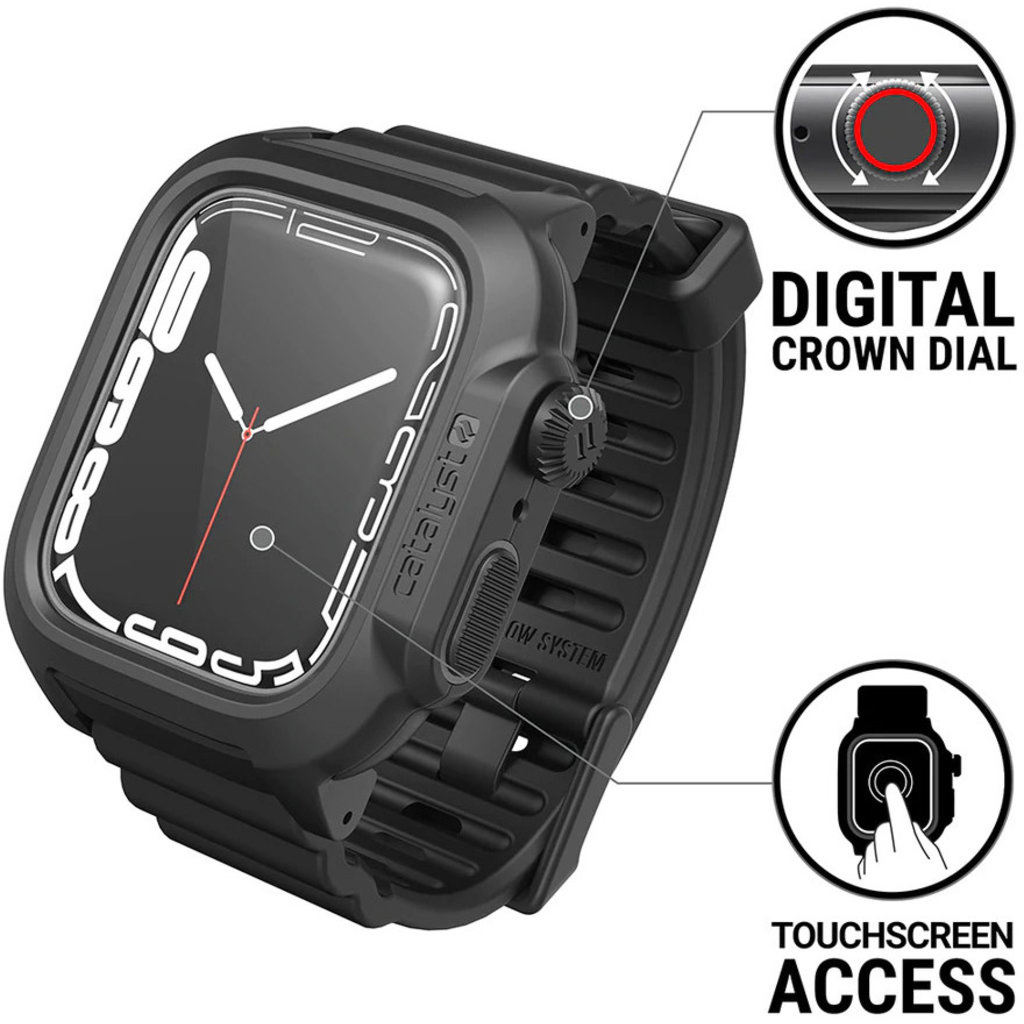 Catalyst Catalyst Waterproof Case Apple Watch Series 7/8/9 45mm Black