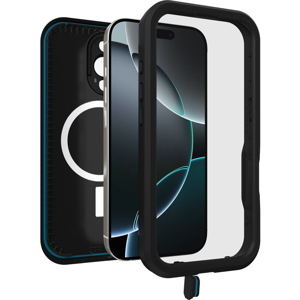 Otterbox Otterbox FRE MagSafe Case voor Apple iPhone 16 Pro - Zwart - Waterdicht en Schokbestendig