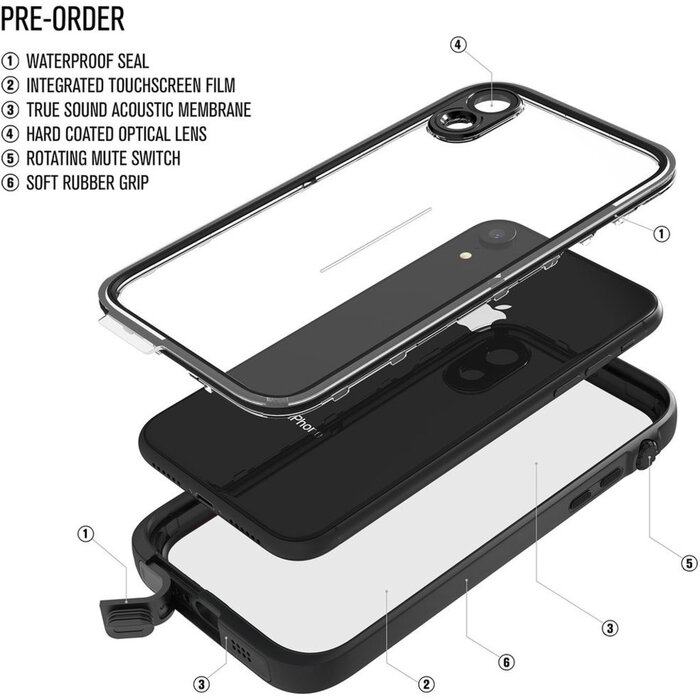 Catalyst Catalyst Waterproof Case voor Apple iPhone XR - IP68 - Stealth Black