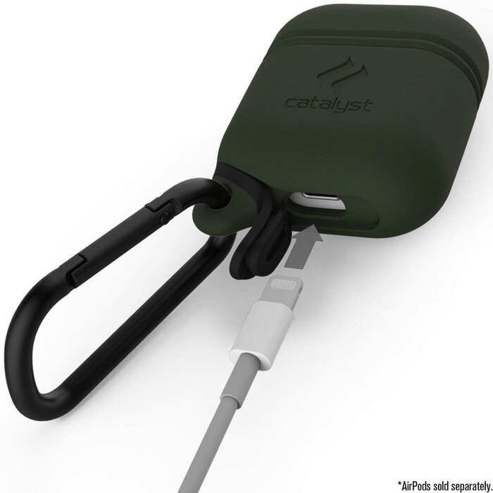 Catalyst Catalyst Waterproof Case voor Apple AirPods 1 & 2 - Army Green - IP67 Valbestendig