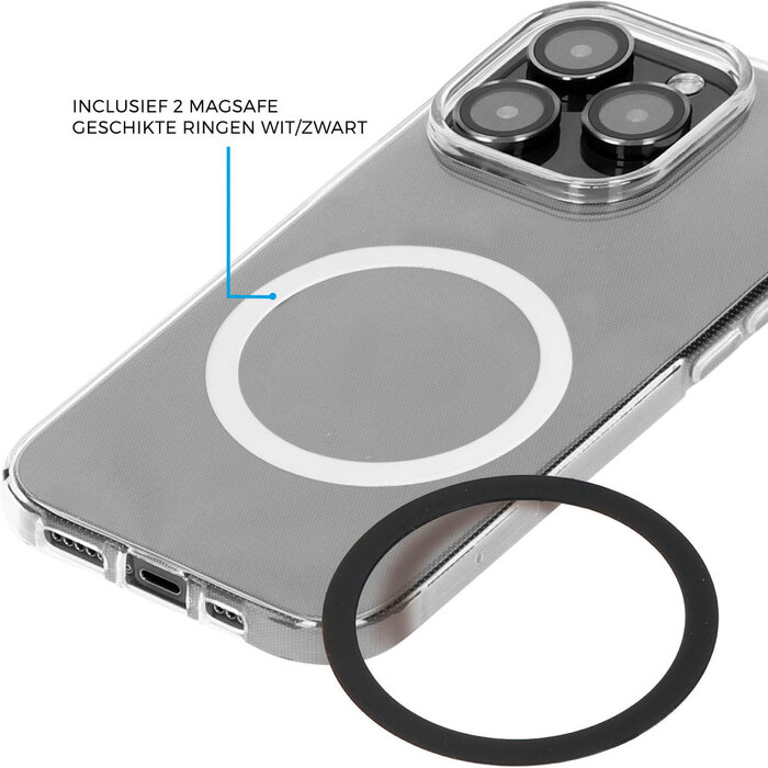 Mobiparts Mobiparts Wireless Charge Pad 25W - Aluminium - MagSafe & Qi2 - Wit