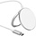 Mobiparts 25W MagSafe Draadloze Oplader met Standaard - Aluminium - Wit
