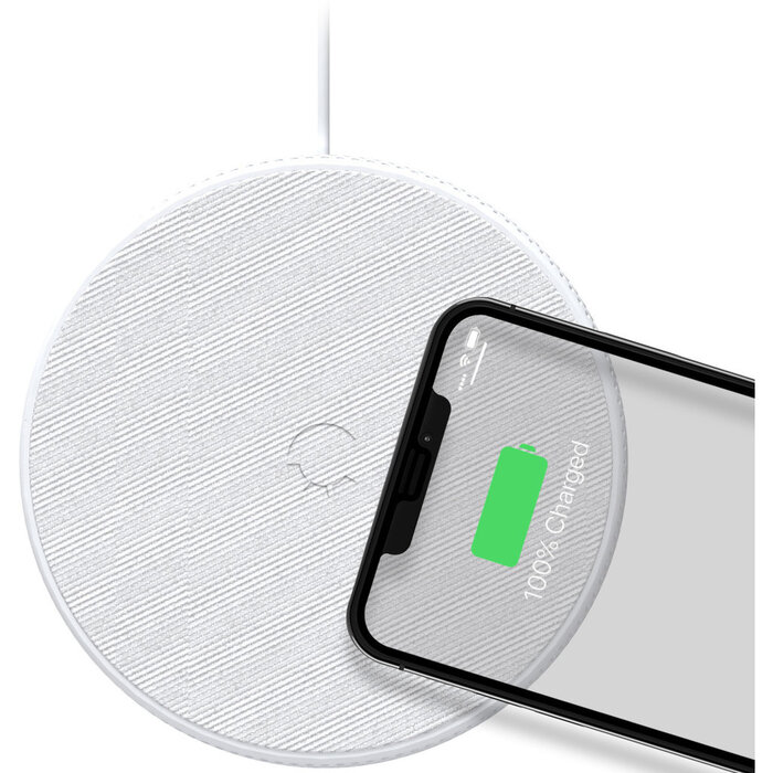Cygnett Cygnett PowerBase II 10W Qi Draadloze Snellader met 2m Kabel - Wit