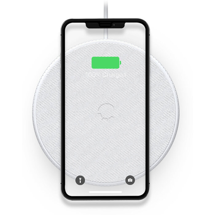 Cygnett Cygnett PowerBase II 10W Qi Draadloze Snellader met 2m Kabel - Wit