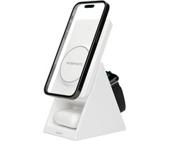Mobiparts Mobiparts 3-in-1 Draadloze Oplader 15W MagSafe - Wit