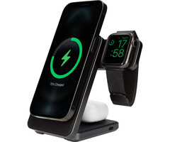 Mobiparts Mobiparts Foldable Wireless 3 in 1 Charger 15W Triangle Aluminum