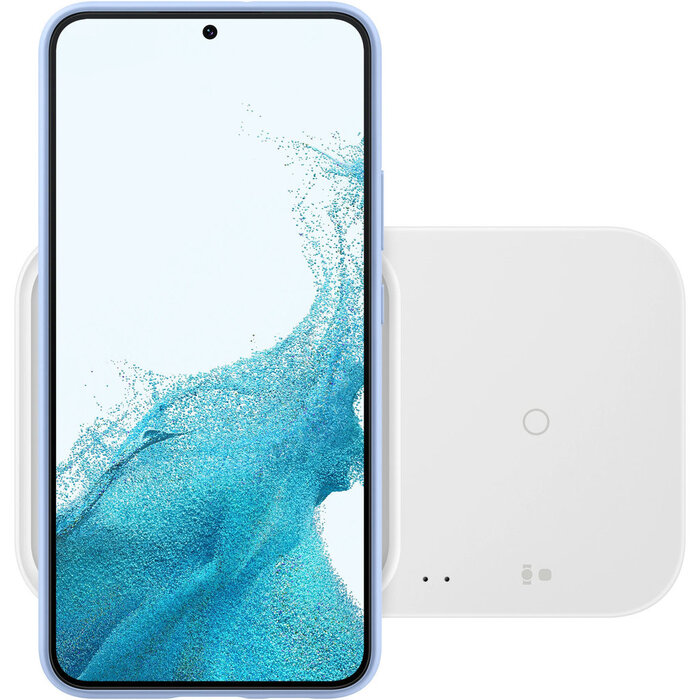 Samsung Samsung Wireless Charging Duo Pad 15W - Sneldraadloze Oplader voor Telefoon en Watch - Wit