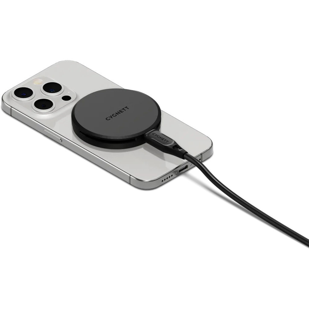 Cygnett Cygnett Qi2 Chargepuck MagSafe Draadloze Lader 15W - Zwart