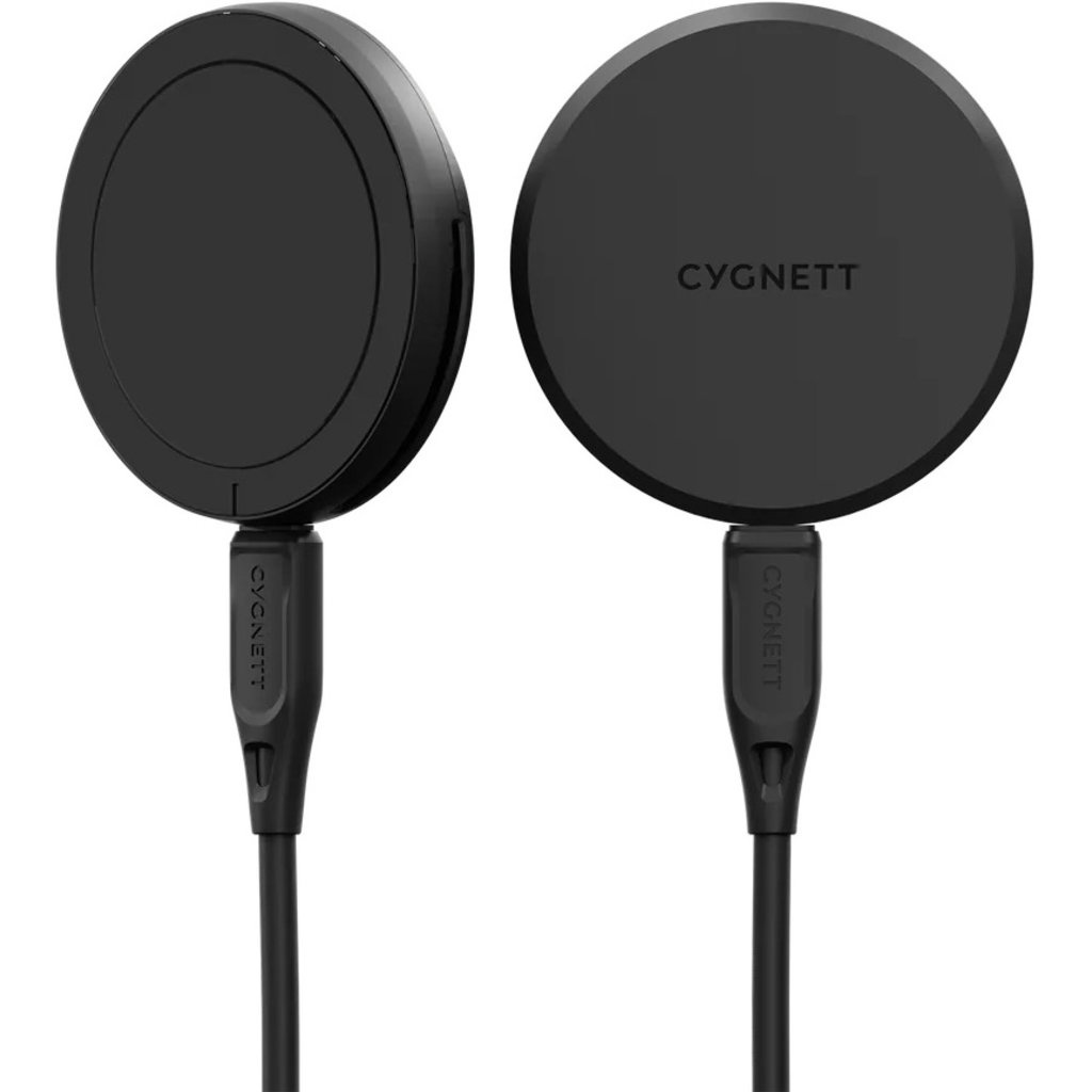 Cygnett Cygnett Qi2 Chargepuck MagSafe Draadloze Lader 15W - Zwart, foto 4 van 4