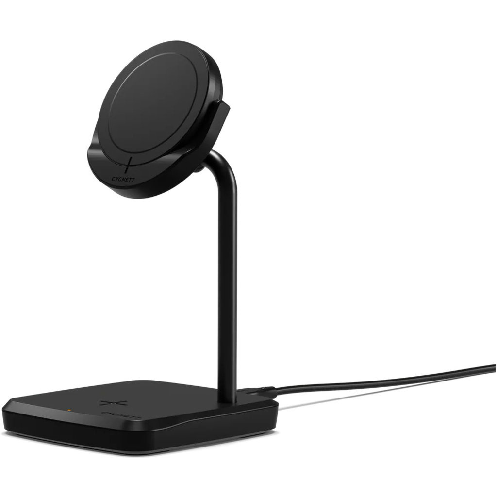 Cygnett Cygnett Qi2 2-in-1 Magnetisch Oplaadstation 15W - Zwart, foto 2 van 5