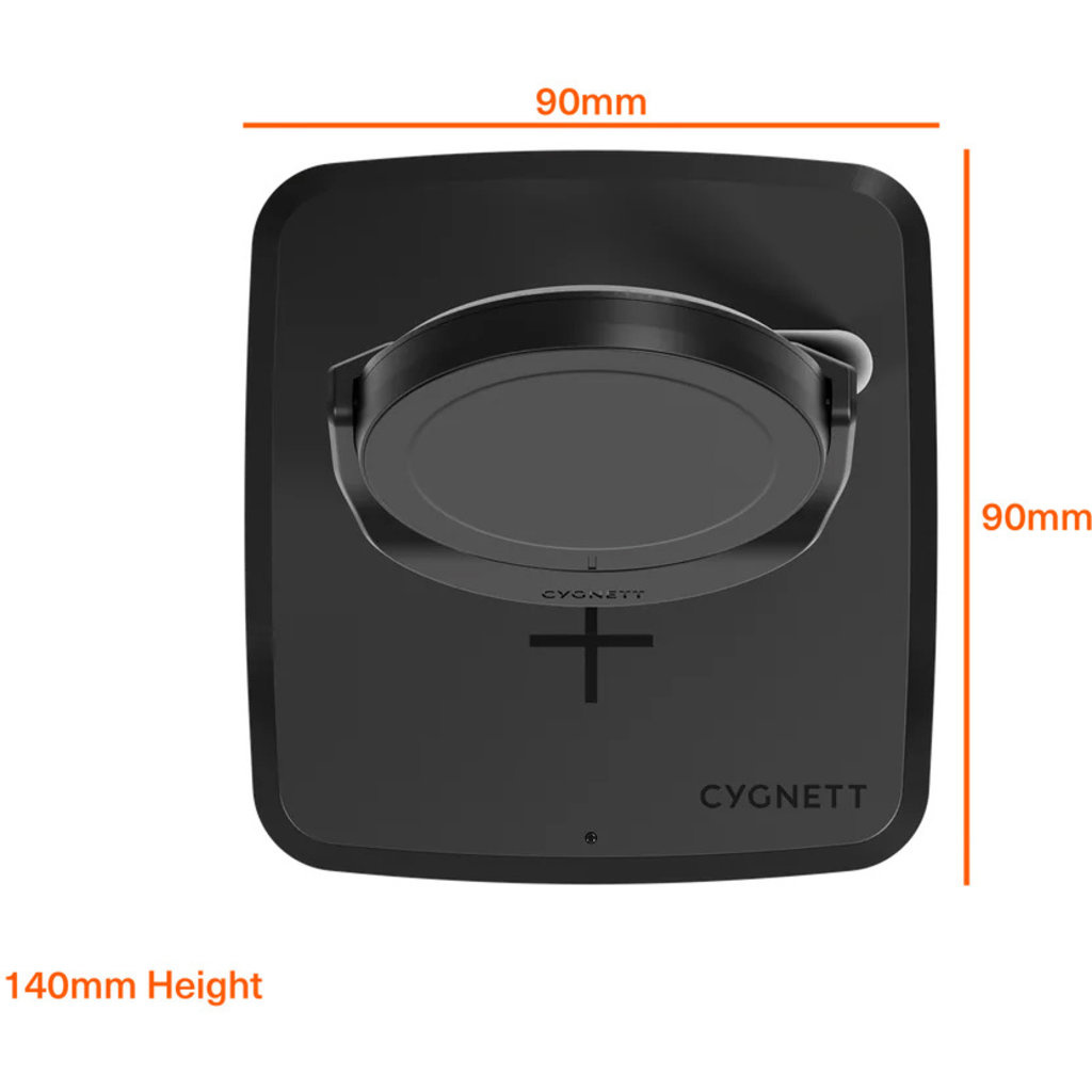 Cygnett Cygnett Qi2 2-in-1 Magnetisch Oplaadstation 15W - Zwart, foto 5 van 5