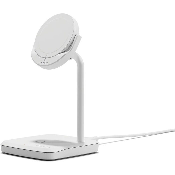 Cygnett Cygnett Qi2 2-in-1 Magnetisch Oplaadstation voor iPhone & AirPods - 15W - Wit