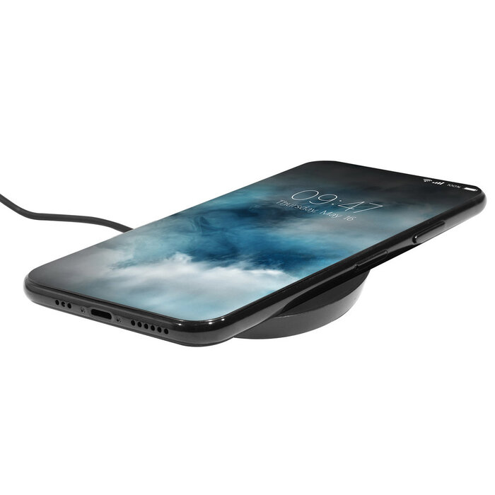 Mobiparts Mobiparts 5W Draadloze Oplader - Universele Qi Charger - Zwart